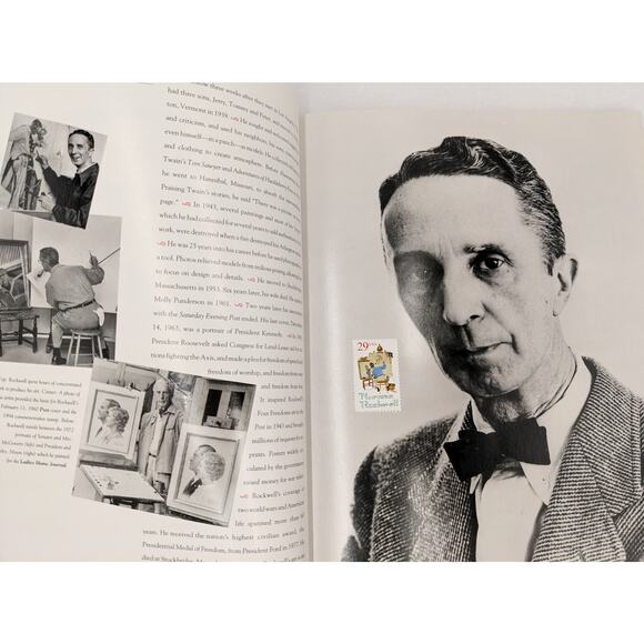 1994 Commemorative Stamp Collection Book Rockwell Moon Landing Steam Locomotives - Picture 7 of 13